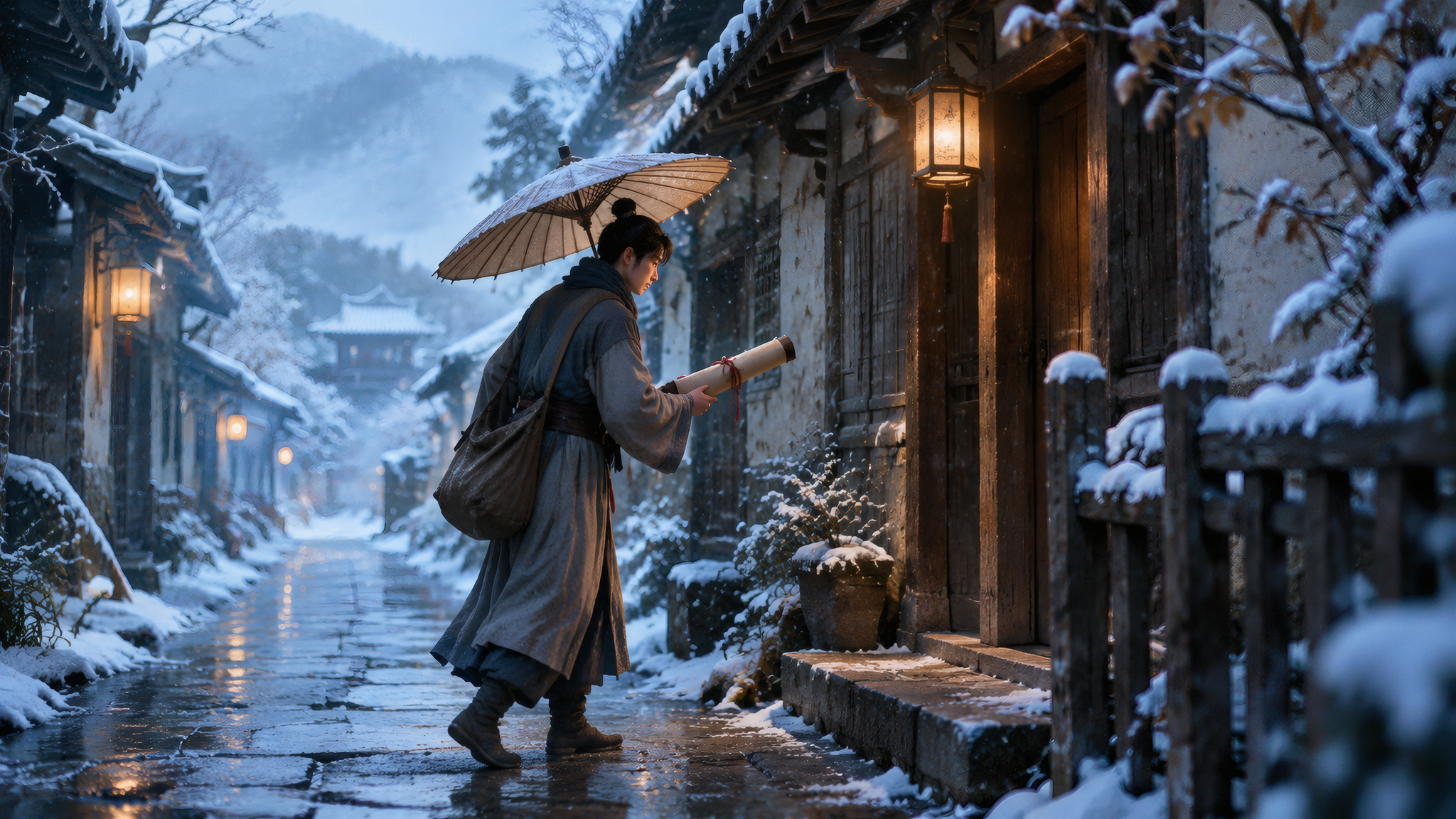 043-雪中送信